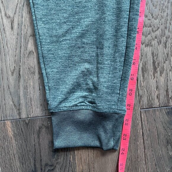 GapFit Brushed Tech Jersey Joggers Fold Over Size XSP Hthr Green Active Lounge - Picture 5 of 5